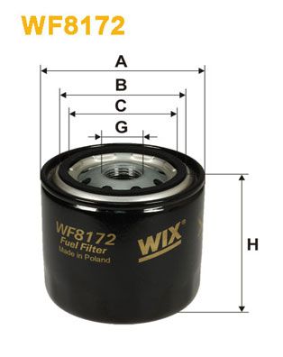 WIX FILTERS Degvielas filtrs WF8172